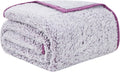 Emme Purple Throw Blanket Ultra Soft Warm Sherpa Blanket Microfiber Cozy Bed Blanket For Couch Sofa Lightweight Fuzzy Thick Reve