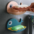 JIGsKART Soap Holder for Bathroom Self Adhesive Soap Case Soap Stand Holder for Bathroom Kitchen Sink Magic Stickers Wall Mounte