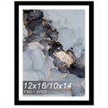 Fxojyvo 12x16 Frame Black, Display Picture 10x14 with Mat or 12 x 16 Without Mat, Wall Hanging Large Picture Frame for Diamond A