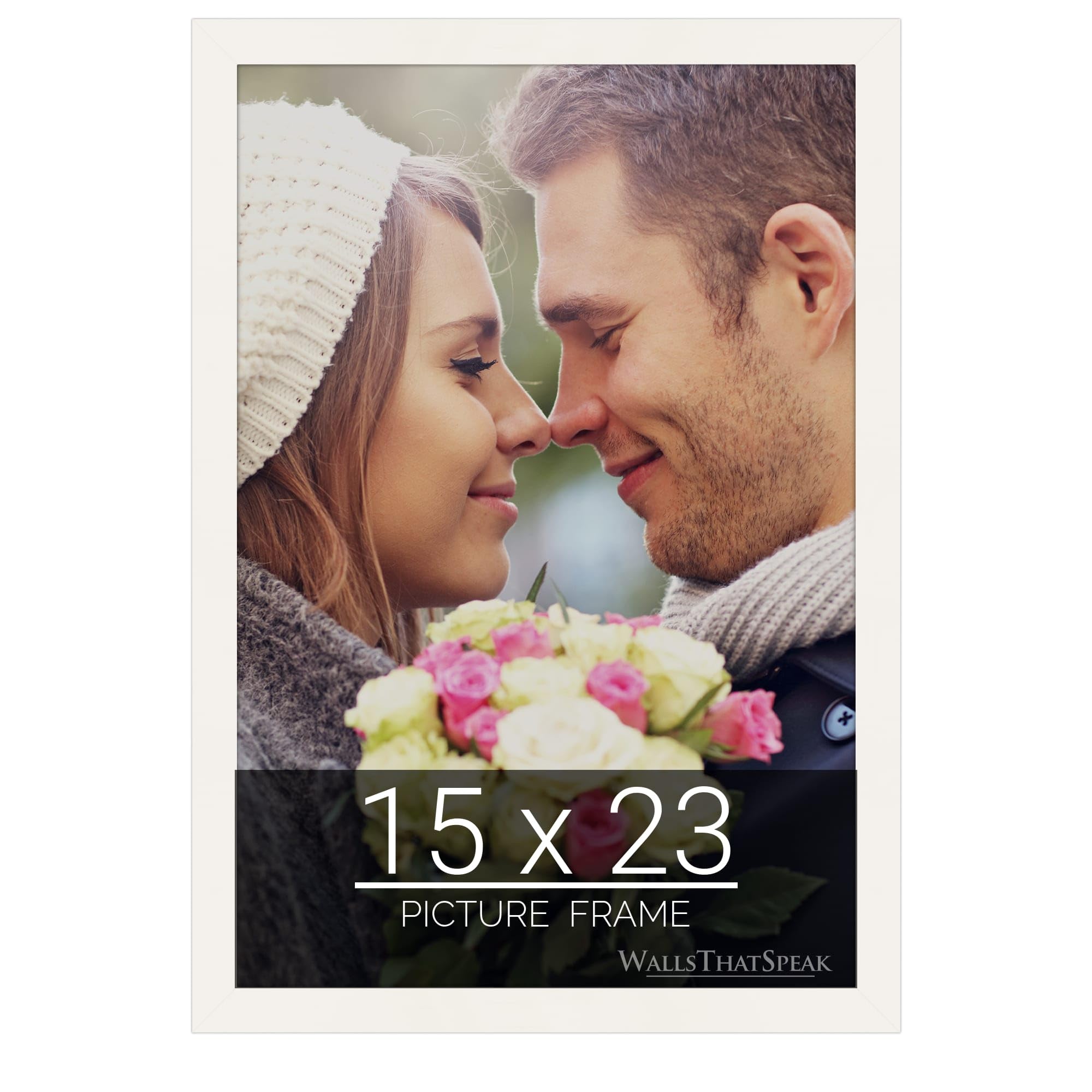 wallsthatspeak 15x23 white Picture Frame for Puzzles Posters Photos or Artwork