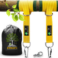 Benicci Safe Tree Swing Hanging Kit (Set Of 2) - 10Ft Long Straps With Two Alloy Carabiners And 2000 Lb Breaking Strength - Easy