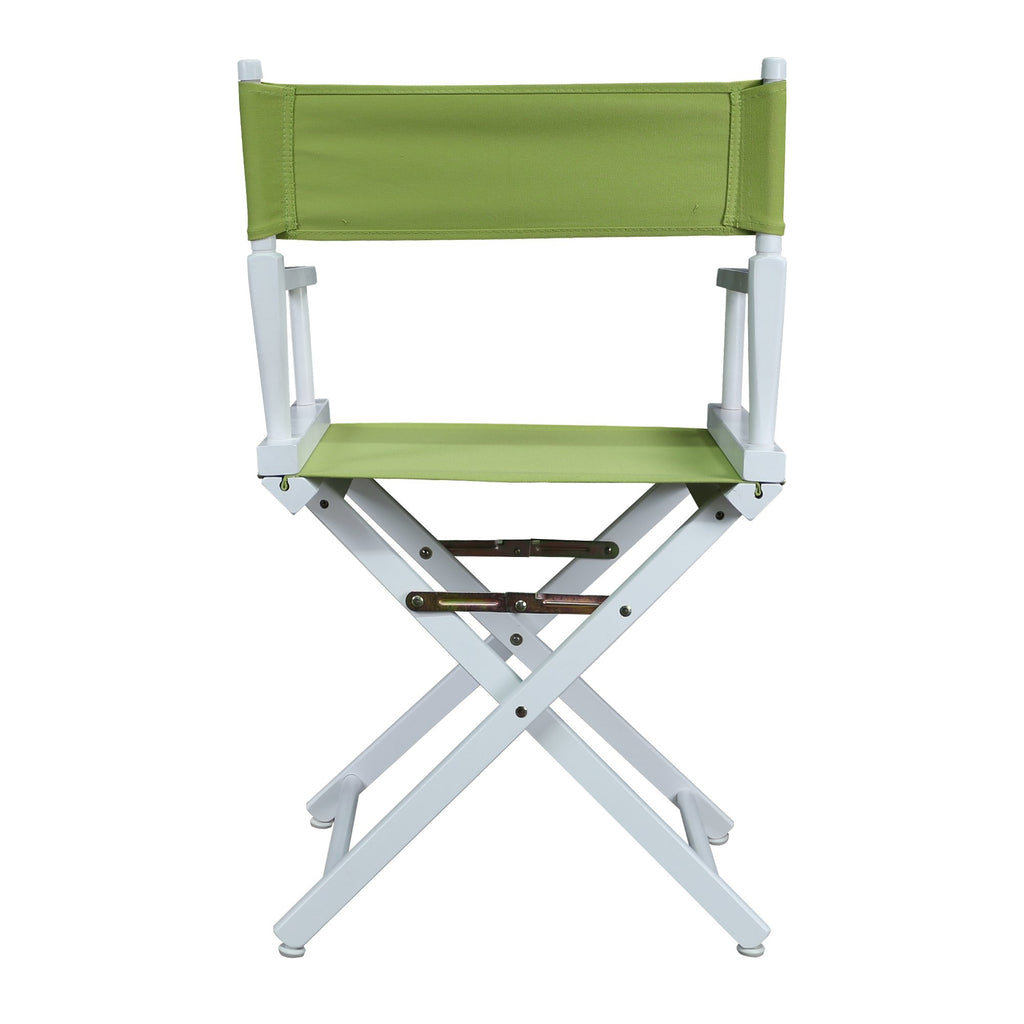 Casual Home 200-01/021-72 Director'S Chair Canvas 18" - Classic Height Whiteframe/Lime Green