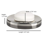 Nu Steel (Set Of 4 Triune Bath Accessory Set In 3-Tone Shiny Gray Stainless Steel For Bathrooms & Vanity Spaces