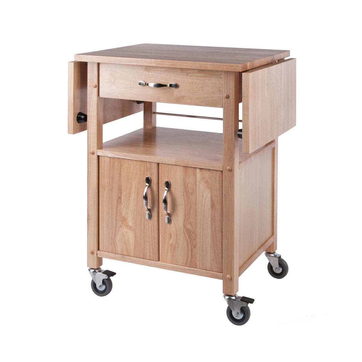 Winsome Wood Drop-Leaf Kitchen Cart