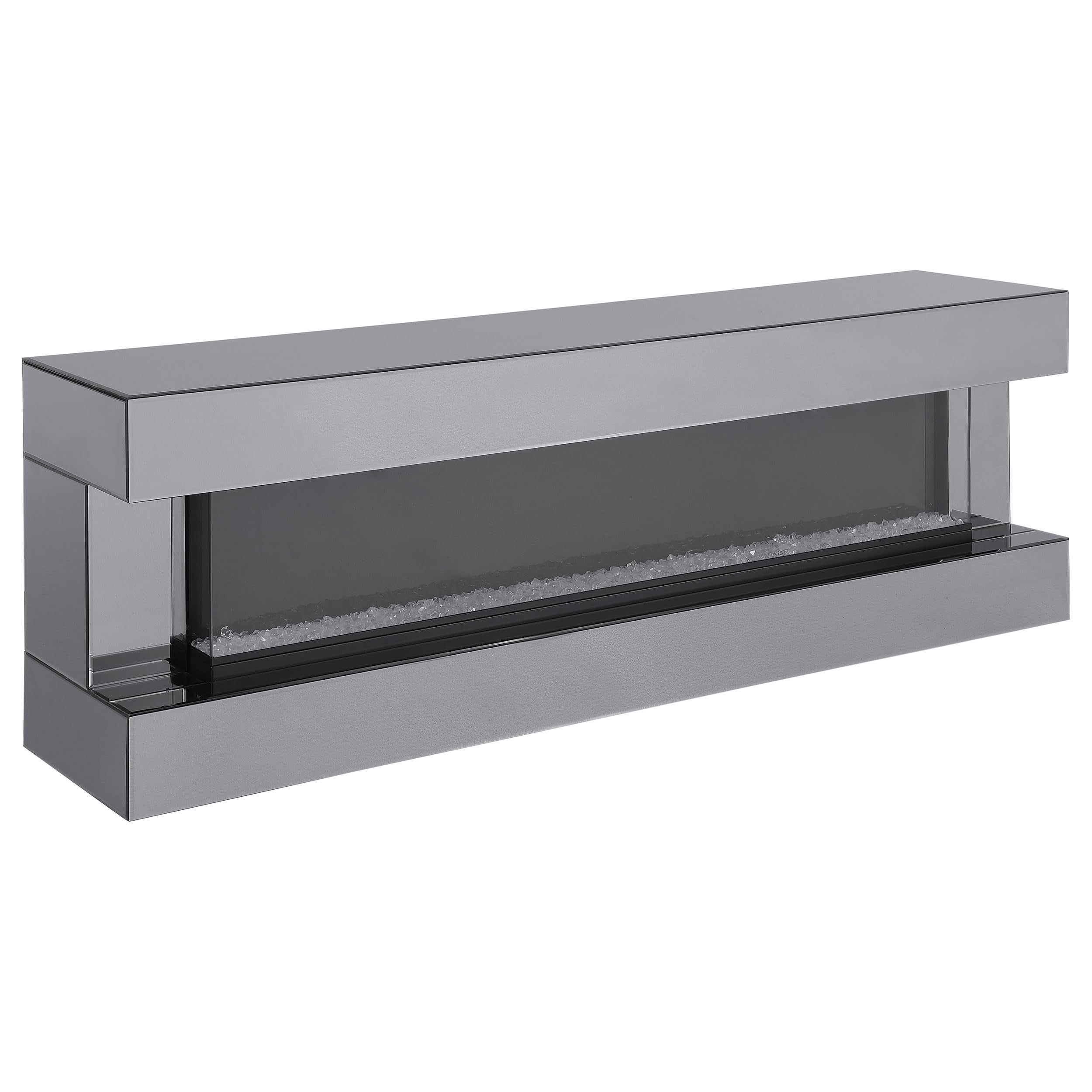Coaster Home Furnishings Vallerie 71&quot; TV Stand with Visual Flame Box Grey