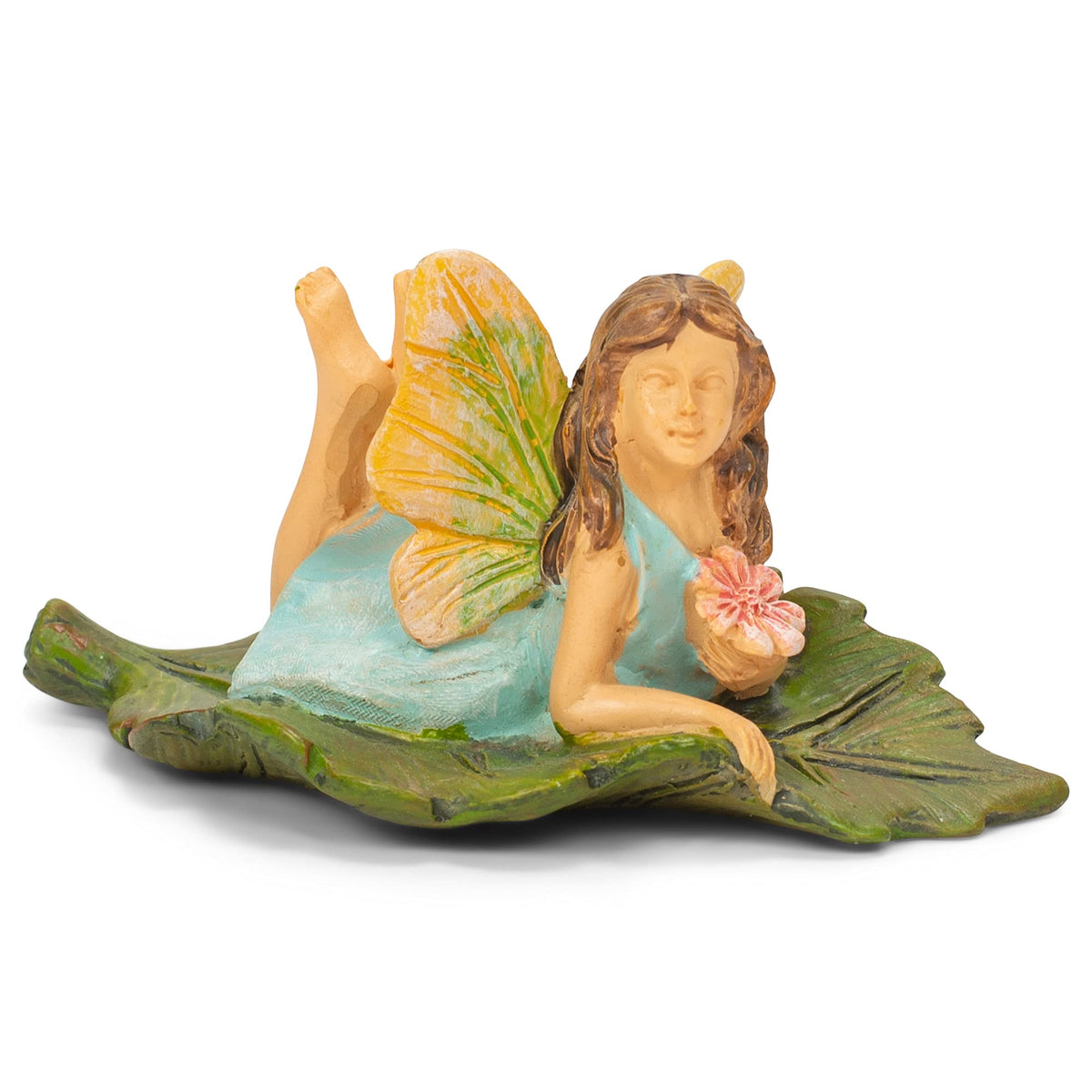 Marshall Home And Garden'Fairy On The Leaf' Miniature Fairy Garden Accessory #Mg3