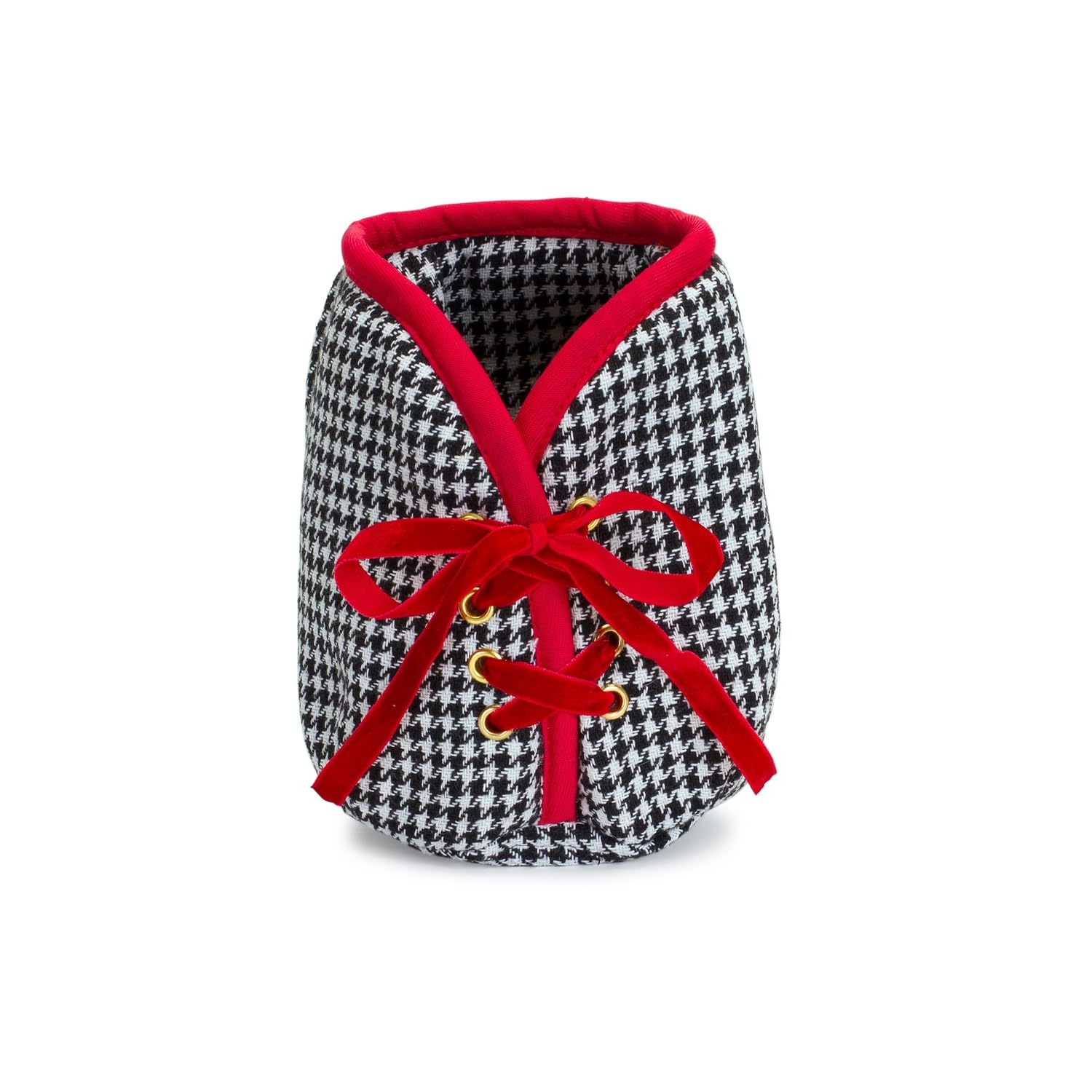 Melrose International Houndstooth Christmas Tree Pot Cover 5' H