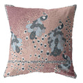 HomeRoots Blue On Muted Magenta 18â€ Dusty Pink Boho Bird Suede Throw Pillow