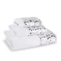 Zahari Home Sinatra 3 Piece Bathroom Towel Set Bath Towel Hand Towel Wash Cloth Absorbent, White