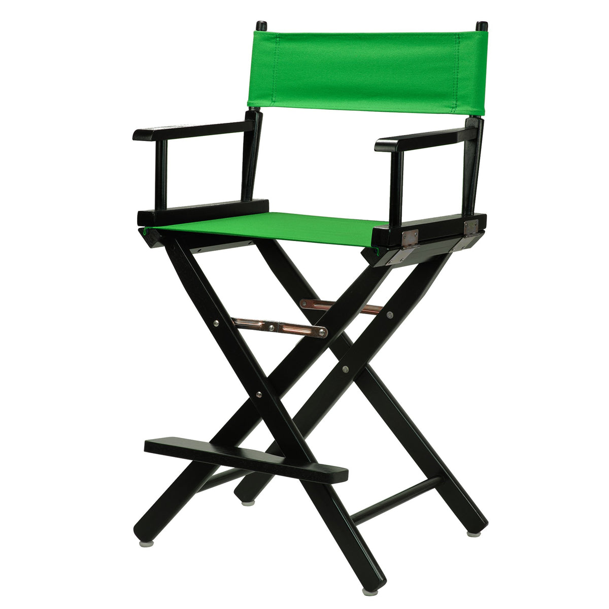 Casual Home Director'S Chair ,Black Frame/Green Canvas,24&quot; - Counter Height