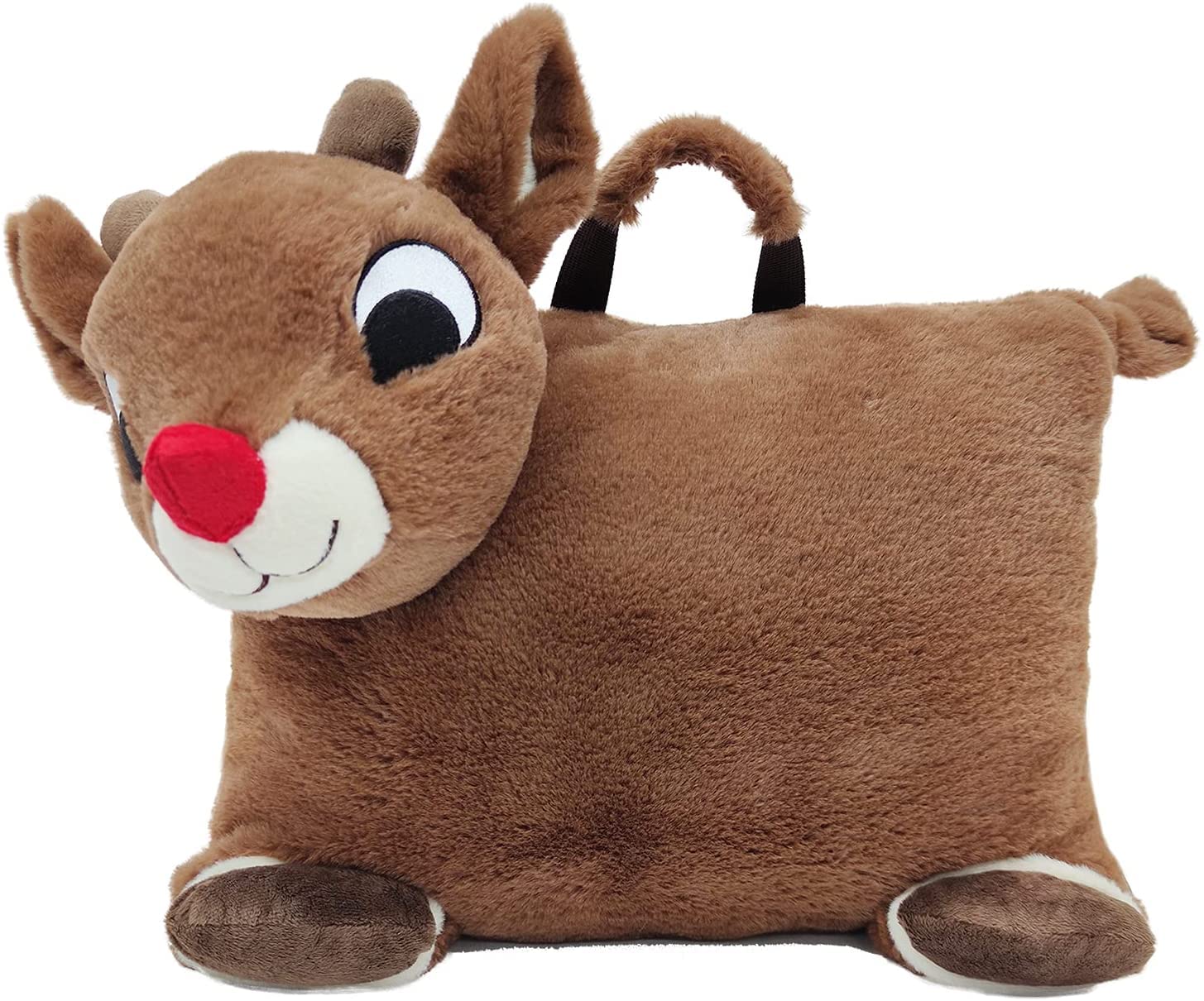 Animal Adventure| Rudolph The Red-Nosed Reindeer|Rudolph| Character Cuddle Combos| 2-In-1 Stow-N-Throw Cuddle Bud With Carrying
