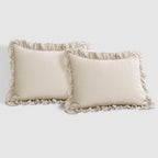 Lush Decor Reyna Ruffle Comforter Set - 3 Piece Cozy Ruffled Bedding Set - Timeless Elegance And Comfort For Dorm Room - Full/ Q