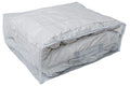 Set of 5 Clear Vinyl Zippered Storage Bags 22 x 18 x 7.5 Inch With Handle