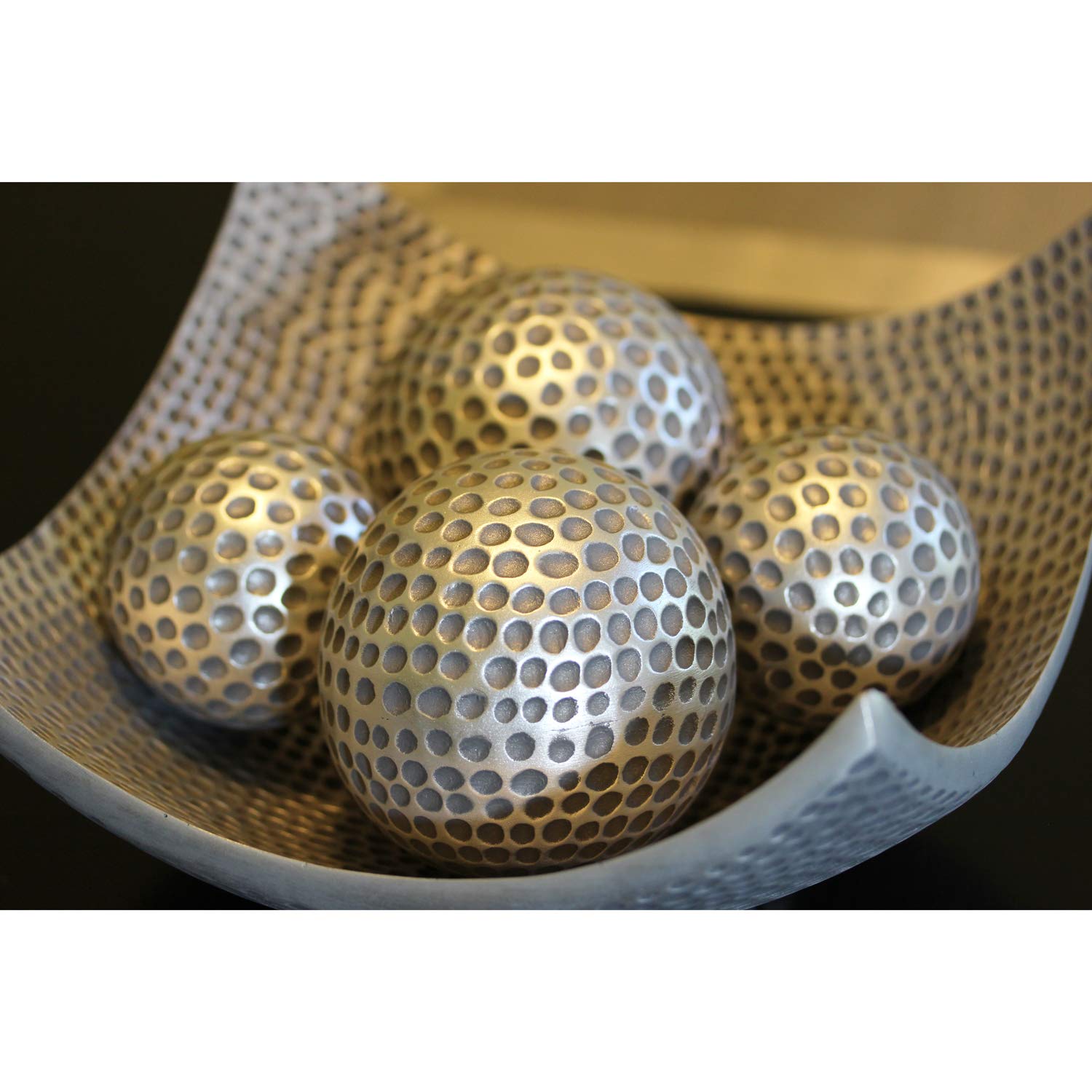 Seraphic 5Pc Bowl Table Centerpieces For Dining Room, Large Decorative Bowls For Coffee Table Decor, Kitchen, Orbs/Balls Include