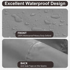 Purefit Outdoor Sectional Sofa Cover Waterproof L Shaped Patio Furniture Covers For Deck, Lawn And Backyard, 83”X104” Left Facing, Gray