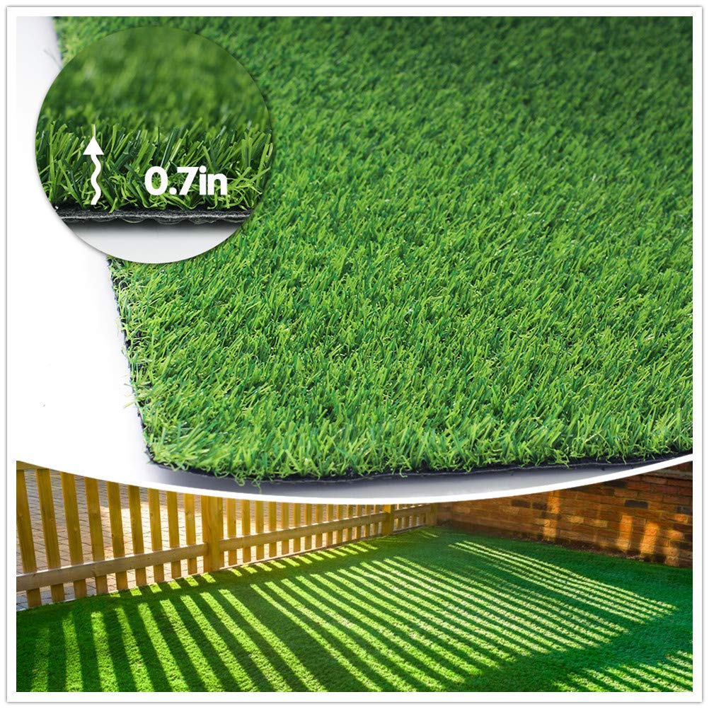 Artificial Grass Synthetic Lawn (0.7' Custom Sizes) -10Ftx77Ft Indoor/Outdoor Grass Carpet, Easy Installation Multi-Use Astrotu