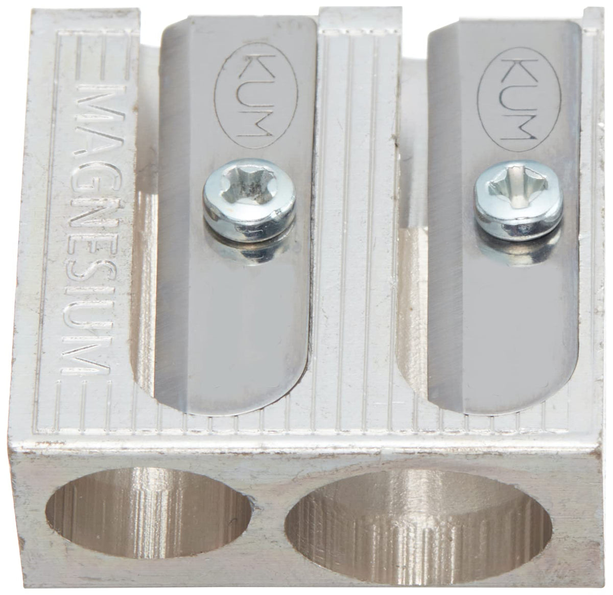 Kum Metal 2-Hole Pencil Sharpener, 12 Count Box (Kum-410-12)