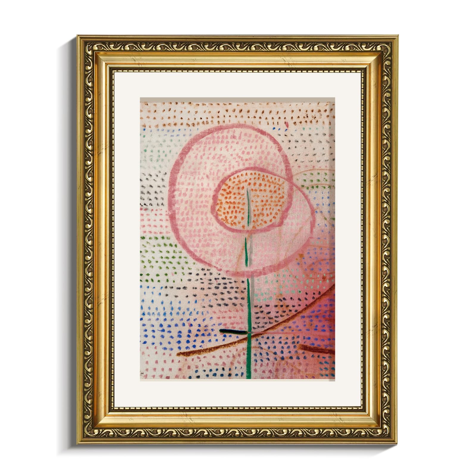 VIYYIEA Gold Framed Wall Art Canvas Print Home Decor Van Gogh Self Portrait Painting Wall Decor Classic Art Prints Artist Wall P