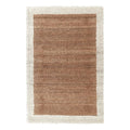 Kosas Home Frame 60 x 96 Jute Fabric Area Rug in Natural/Ivory