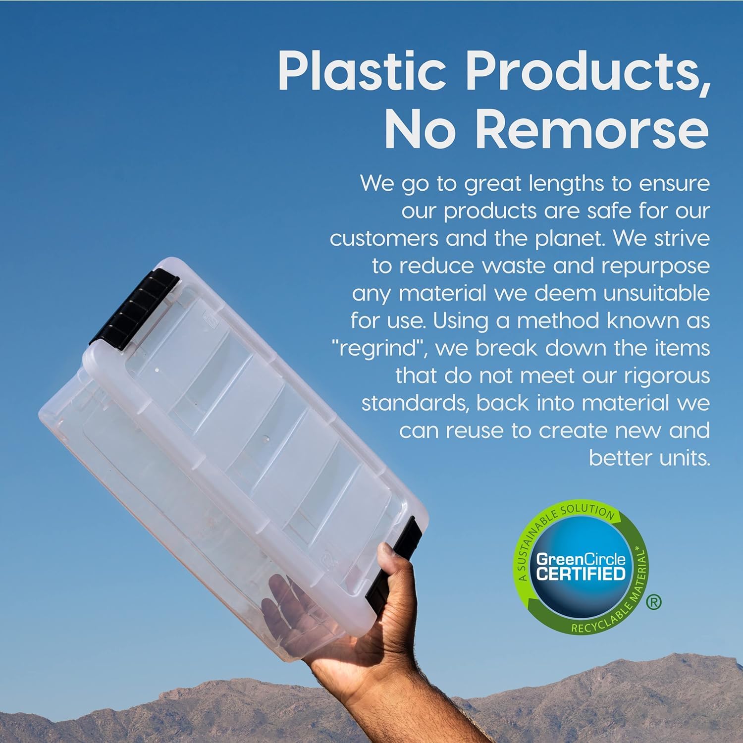 Iris Usa 19 Qt Stackable Plastic Storage Bins With Lids, 6 Pack - Bpa-Free, Made In Usa - See-Through Organizing Solution, Latch