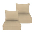 Cozyvida Indoor/Outdoor Deep Seat Patio Cushions Seat(24X24X4.7 Inch),Back(25X22.5 Inch) : Resilient Foam Filling, Weather Resis