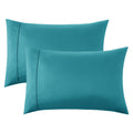 Bedsure Pillow Cases Standard Size Set Of 2 - Teal Brushed Microfiber Pillowcases, Super Soft And Cozy Pillowcase, Pillow Case Covers With Envelop Closure, 20X26 Inches