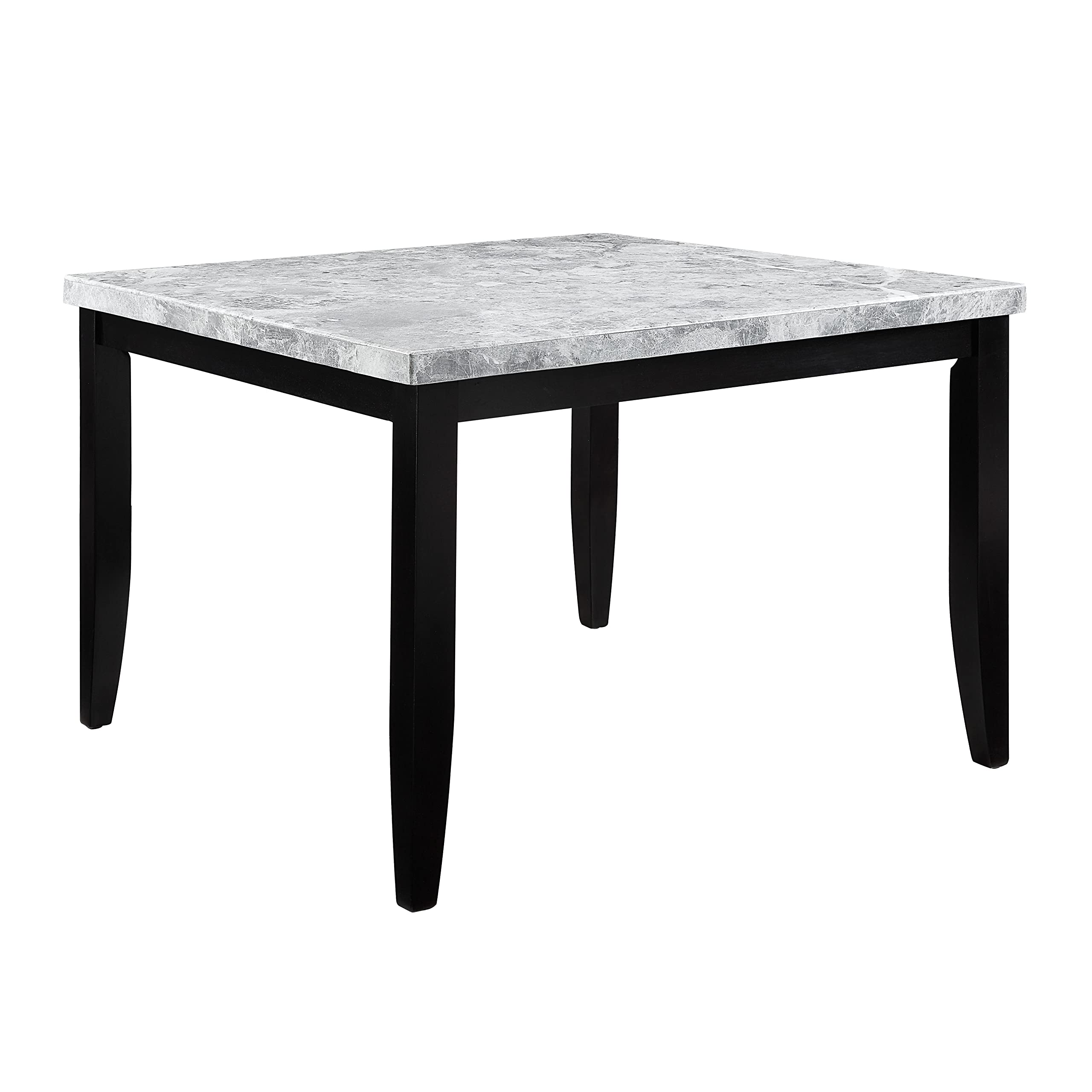 Acme Hussein Counter Height Table in Marble and Black