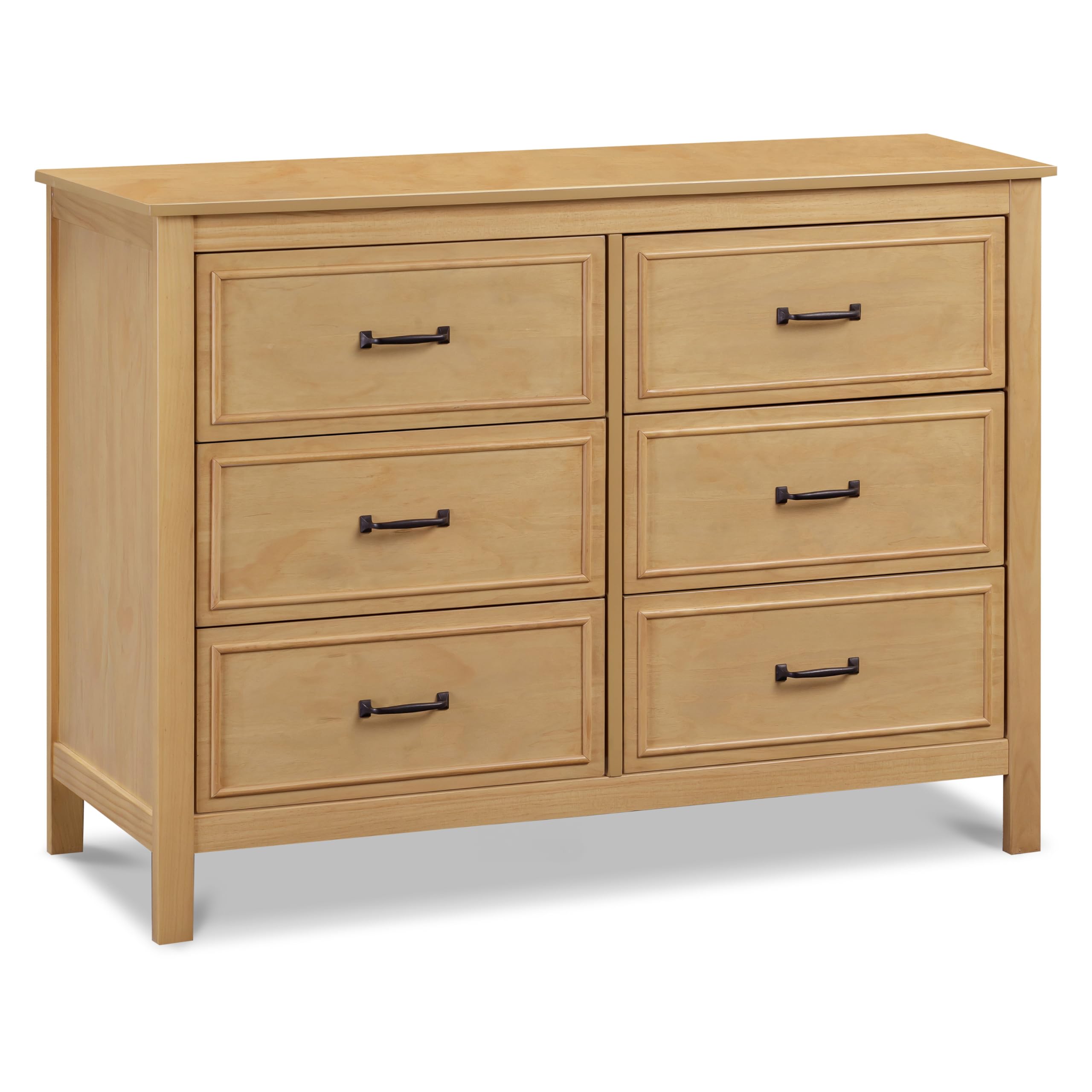 Davinci Charlie 6-Drawer Baby Dresser - Wooden Double Chest of Drawers for Kids, Boys and Girls - Multi-Purpose Storage Dresser 