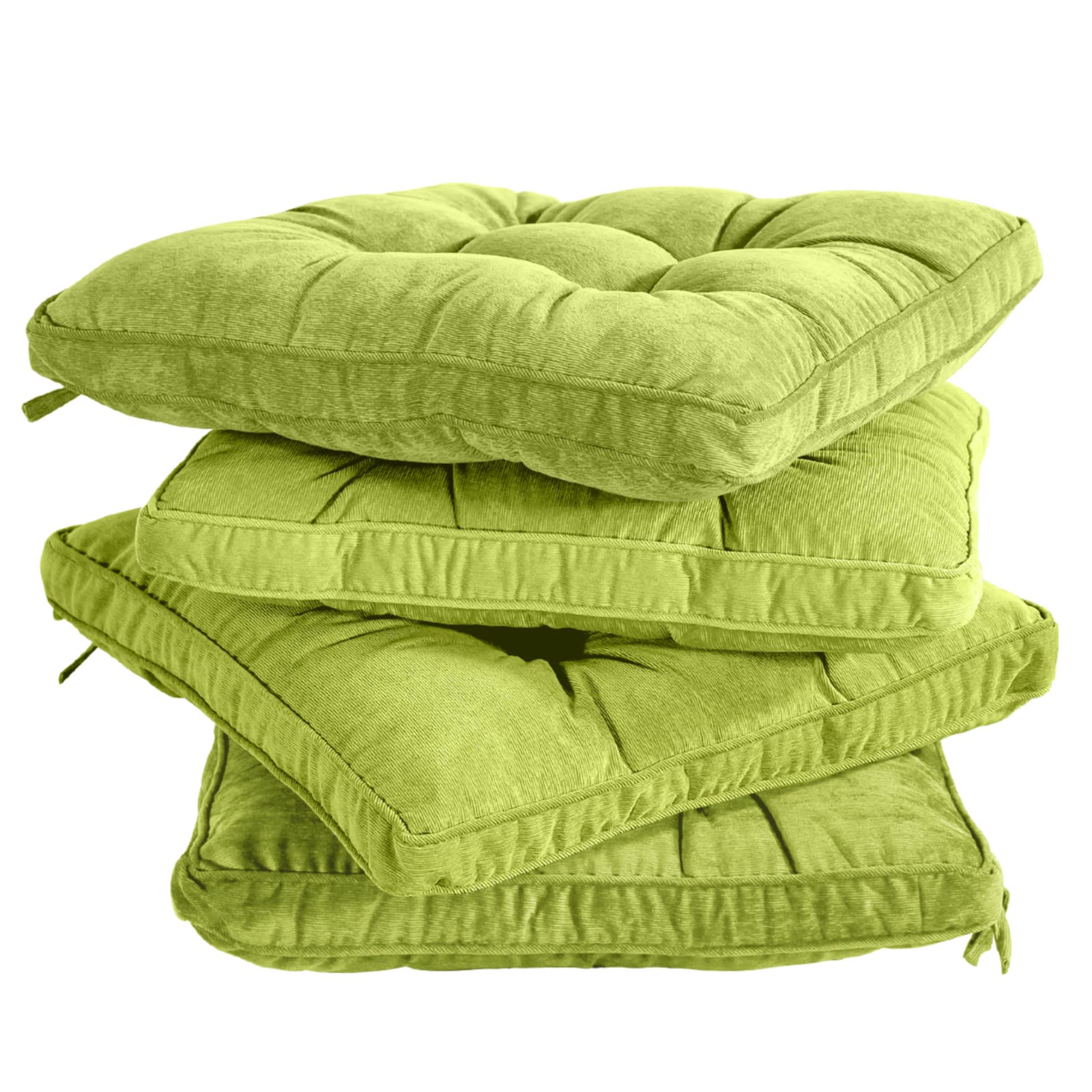 Tiita Dining Chair Seat Cushions 18X18 Inch Office Chair Pads Square Floor Pillows Pad For Outdoor Kitchen Dining Chairs With Ti