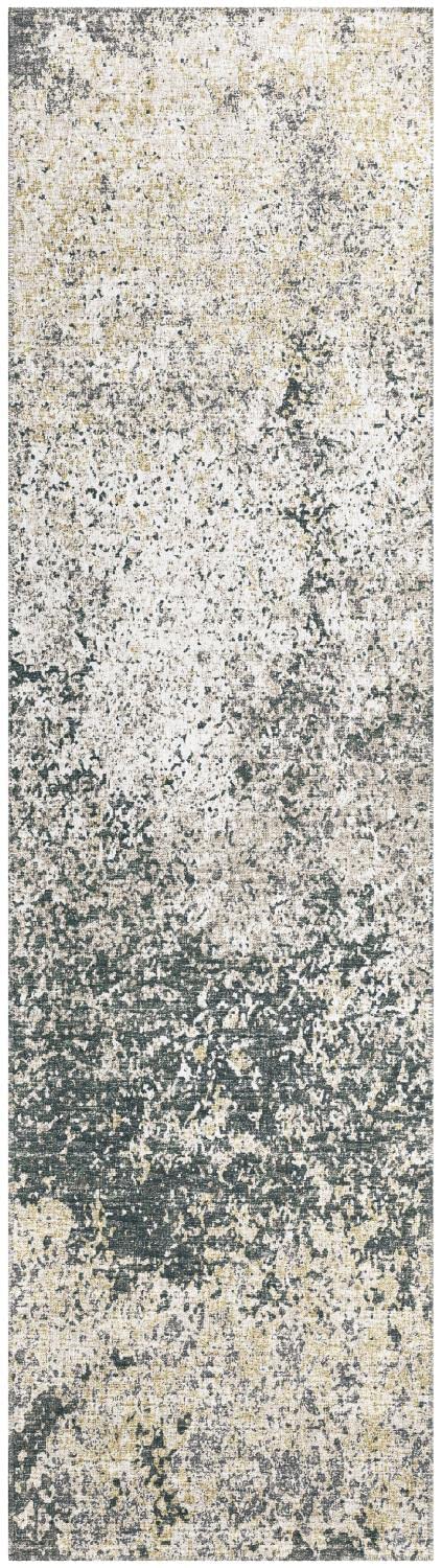 Addison Rugs Rylee Ary33 Grey Washable 2'3&quot; X 7'6&quot; Indoor Outdoor Runner Rug, Easy Clean, Machine Washable, Non Shedding, Bedroom, Entry, Living Room, Dining Room, Kitchen, Patio Rug