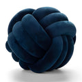Knot Pillow Ball Round Cushion Pillows, Children Room Decoration Plush Toys Calming Stress Relief Toy (Dark blue,11in/28cm)