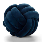 Knot Pillow Ball Round Cushion Pillows, Children Room Decoration Plush Toys Calming Stress Relief Toy (Dark blue,11in/28cm)