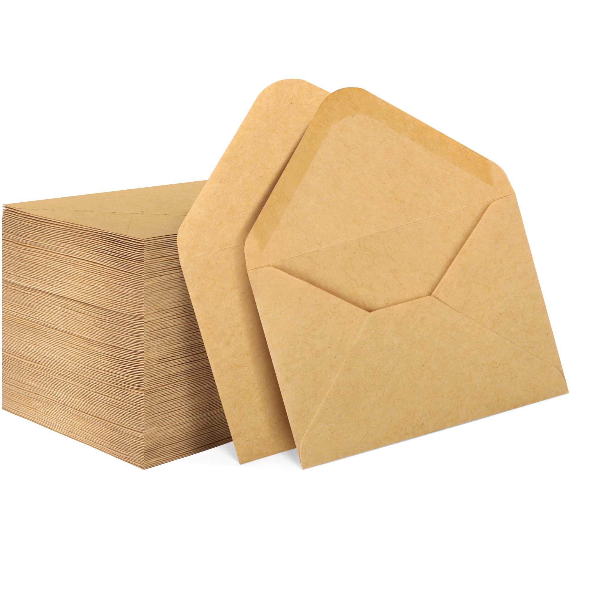 150 Pack Gift Card Envelopes, 4' X 2.75' Mini Envelopes, Brown Kraft Business Card Envelopes, Small Envelopes For Holidays, We