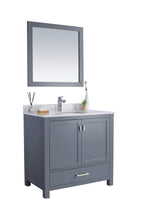 Laviva Wilson 36 - Grey Cabinet White Quartz Countertop