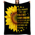 Yoyicu Sunflower Gifts For Women Sunflower Blanket For Women Friend Butterfly Blanket Inspirational Friendship Gift For Women 50