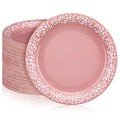 Yungyan 100 Pcs 7 Inch Pink Platos De Barro Cielito Lindo Plates Mexican Paper Plates Cielito Lindo Baby Shower Favors for Talav