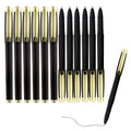 Winyood Black Ink Gel Pens, 1.0 Mm Bold Point Pens,With Large Ink Cartridge,12 Pack, (Gp-3361)