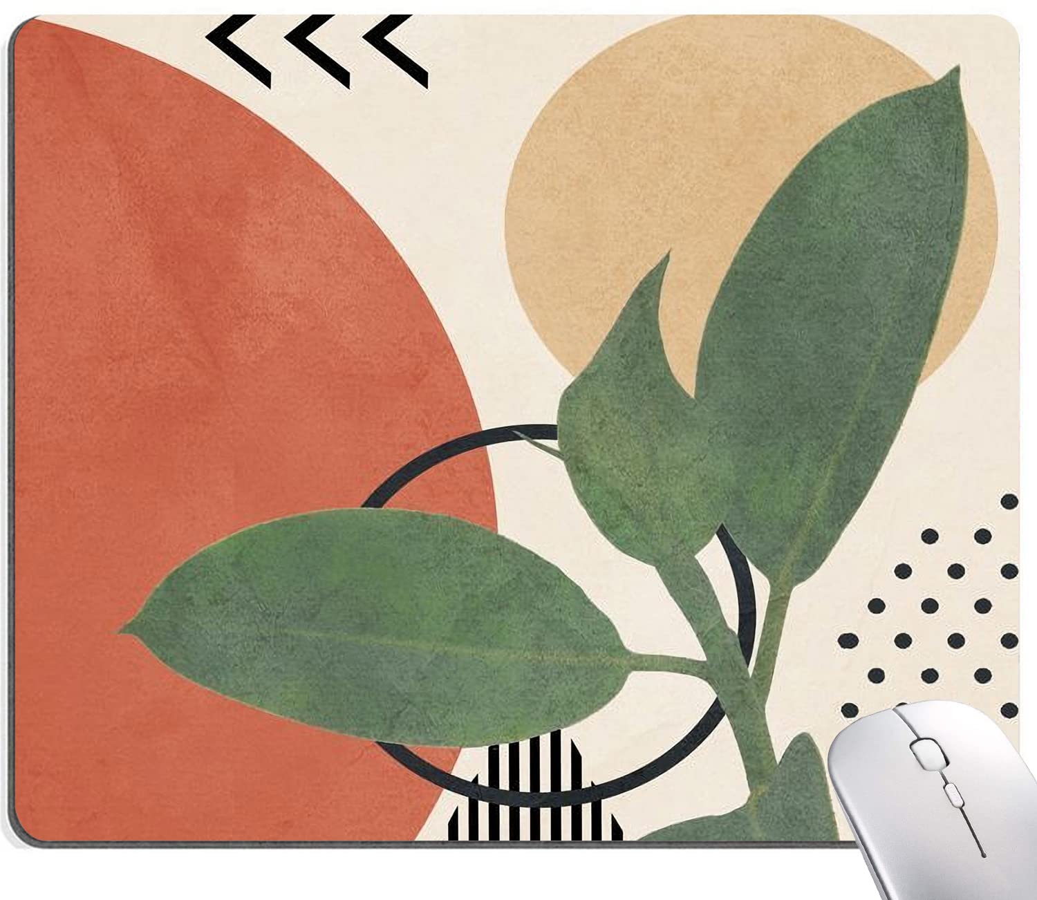 Armanza Modern Abstract Mouse Mat Square Waterproof Non-Slip Rubber Base Mousepads For Office Laptop, 9.5'X7.9'X0.12' Inch