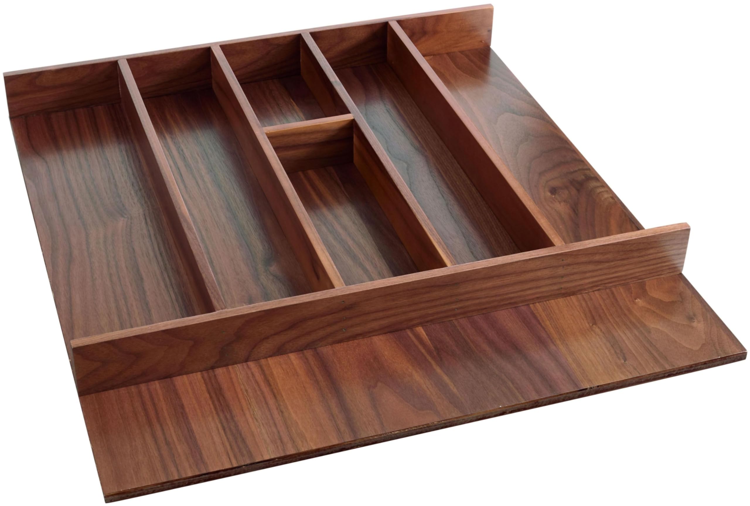 Rev-A-Shelf Walnut Trim to Fit Shallow Utility Drawer Insert Organizer, Standard