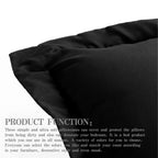 Ntbay 100% Brushed Microfiber King Pillow Shams Set Of 2, Super Soft And Cozy, Wrinkle, Fade, Stain Resistant 20X36 Inches Oxford Pillowcases, Black