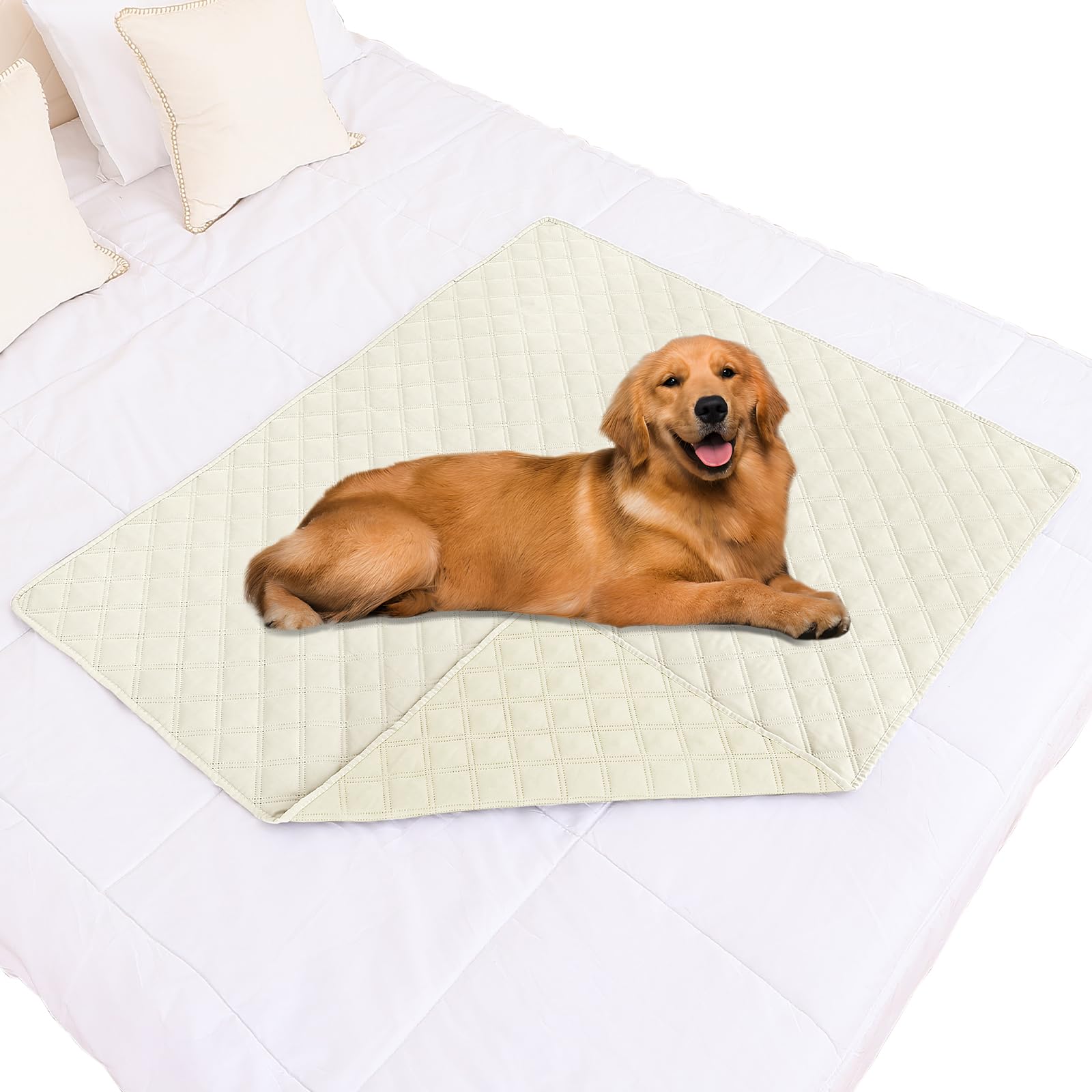 Smiry Waterproof Dog Bed Cover Pet Blanket, Soft Washable Dog Blanket for Furniture Bed Couch Sofa Reversible, Checkered (40x50,