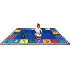 Joy Carpets Note Worthy Elementary Rug, Multi, 5 '4 '' X 7 '8 ''