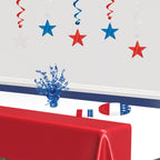 Beistle , 2 Piece Star Gleam 'N Burst Centerpieces, 15'' (Blue)