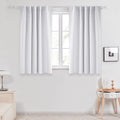 Deconovo Blackout Curtains for Kitchen, Thermal Insulated Rod Pocket and Back Tab Curtains for Bedroom, Room Darkening Curtains 