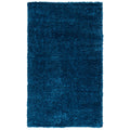 SAFAVIEH August Shag Collection Accent Rug - 2 x 3, Navy, Solid Design, Non-Shedding & Easy Care, 1.2-inch Thick Ideal for Hig