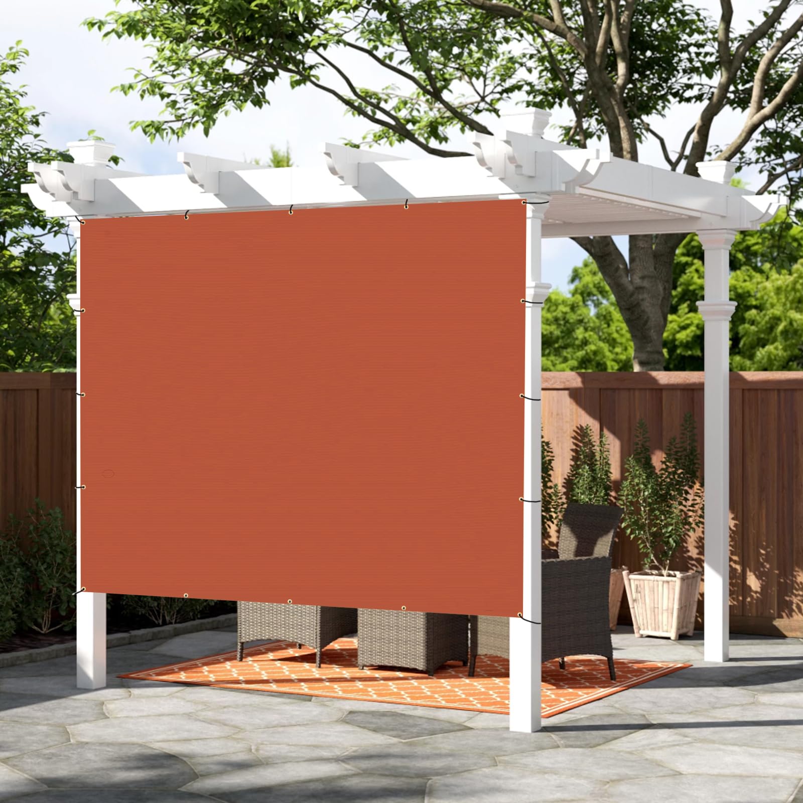 Sunny Guard Shade Cloth Custom Size 19X22 Ft Sun Shade Screen Fabric Shade Cover Tarp With Grommets For Pergola Backyard Garden,