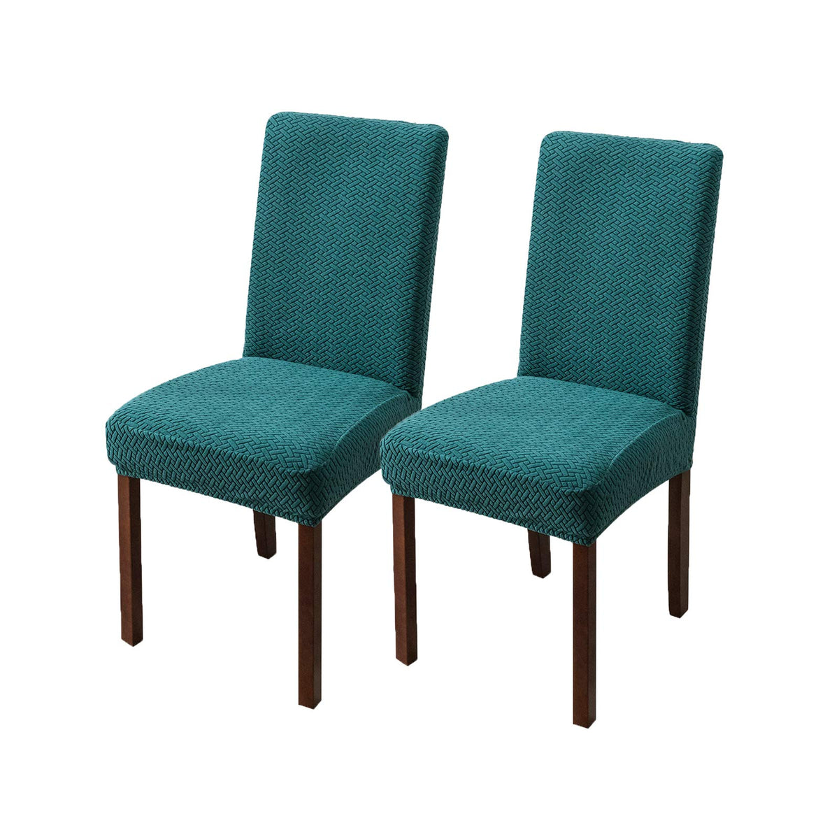 Genina Chair Covers For Dining Room Chair Covers Dining Chair Slipcovers Stretch Kitchen Parsons Chair Covers (Teal, 2 Pcs)
