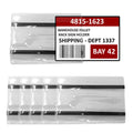 Store Fixtures Direct Pallet Rack Sign Holder Kit Clear Vinyl Pouch With Magnet For 4' H X 6' L Cards - 100 Pack