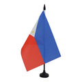 Philippines Table Flag 5' X 8' - Filipino Desk Flag 21 X 14 Cm - Black Plastic Stick And Base - Az Flag