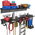 Torack Garage Storage Organizer Systems, Wall Mount Overhead Shelving, 48 Inch Heavy Duty Steel Tool Racks, 6-Pack 12' Double H
